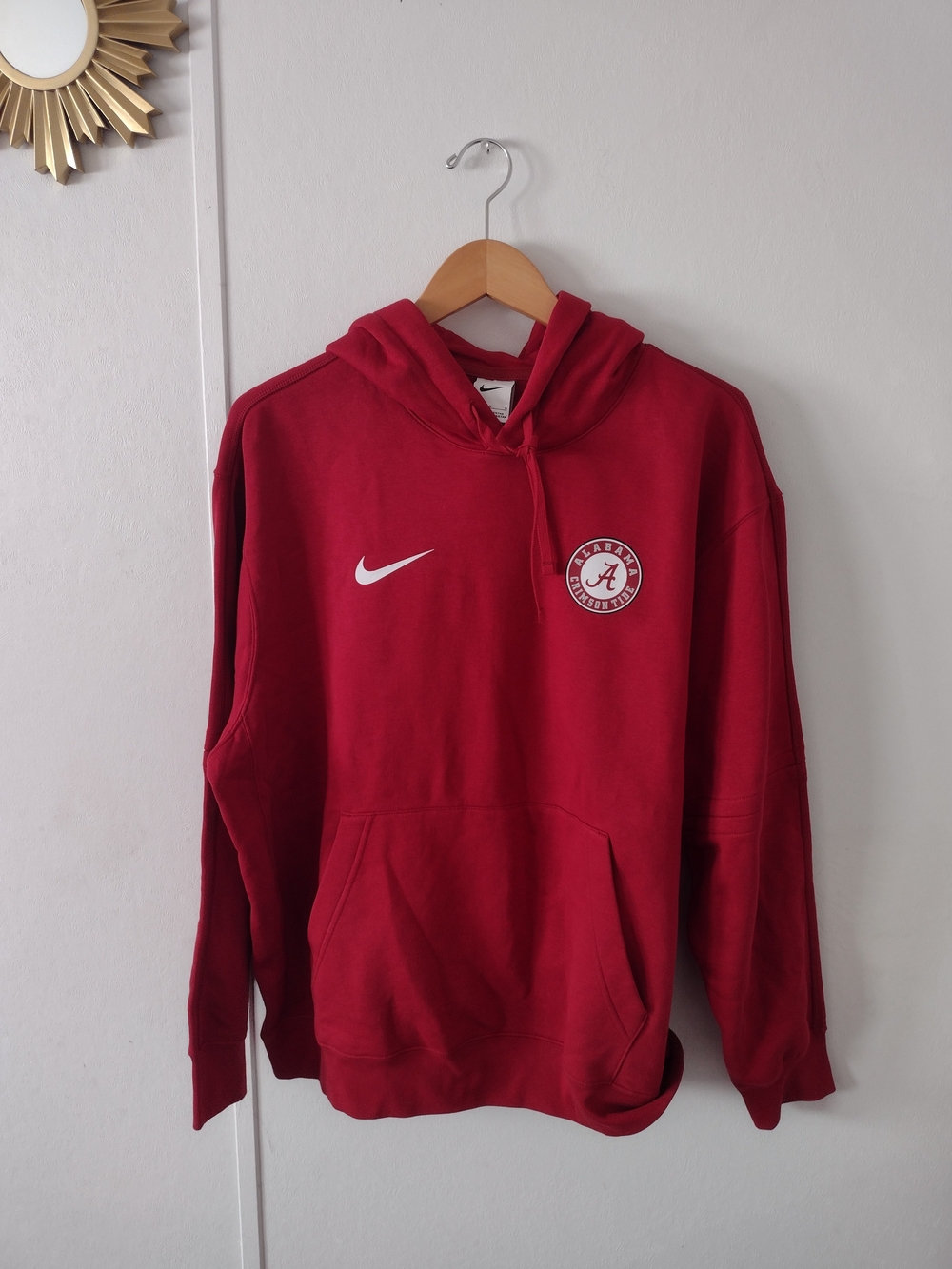 Mens Nike Alabama Crimson Tide Red Hoodie